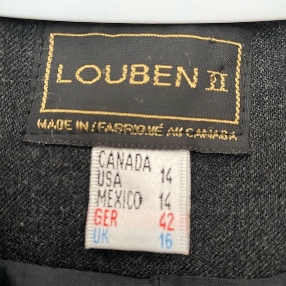 Louben 2 long jacket gray vintage - Picture 4 of 8